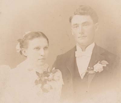 Edwin Cooper & Carrie Reed, wedding 1897