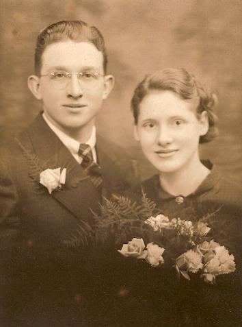 George M. Waters & Dorothy I. Walby wedding 1936
