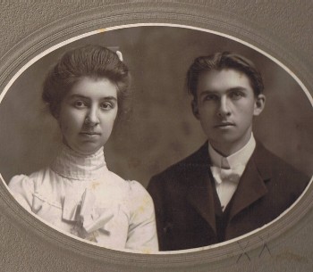 John H. Palmer & Della M. Stahl wedding photo 1/8/1903