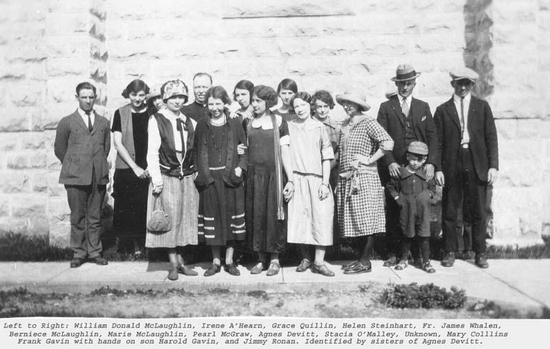 Father James Whalen & church group ca early 1920's