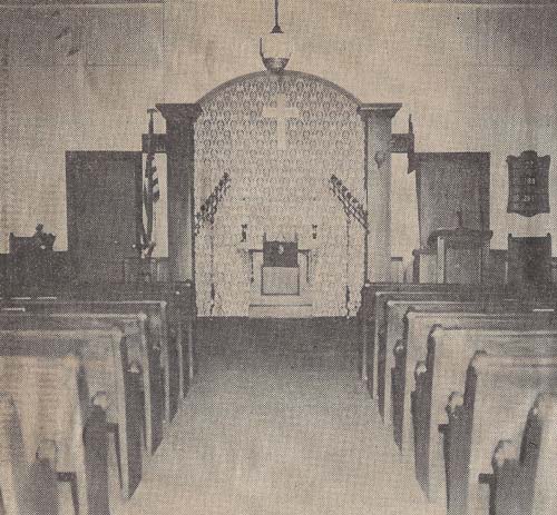 Mt. Hope Presbyterian - interior, 1972
