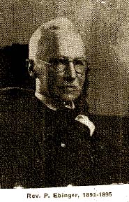 Rev. P. Ebinger, 1891-1895