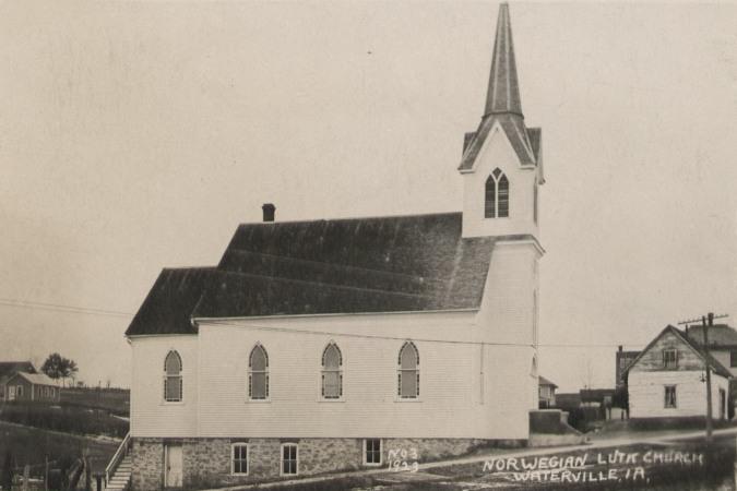 Norwegian Lutheran Church, Waterville, IA, 1923