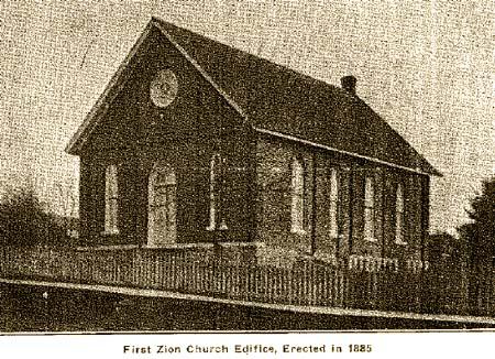 First Zion Church Edifice, erected in 1885