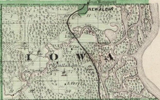 Iowa twp. - Andreas Atlas 1875
