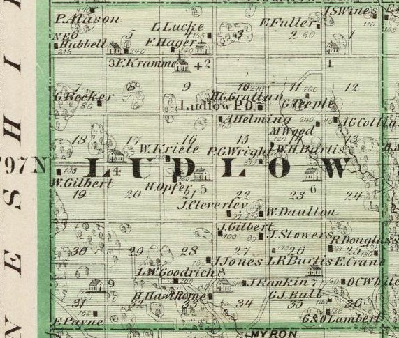 Ludlow twp. - Andreas Atlas 1875