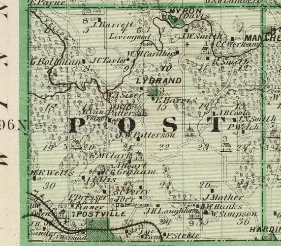 Post twp. - Andreas atlas - 1875