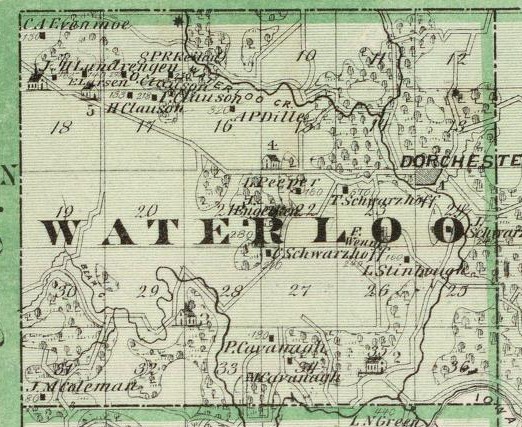 Waterloo twp. - Andreas atlas - 1875