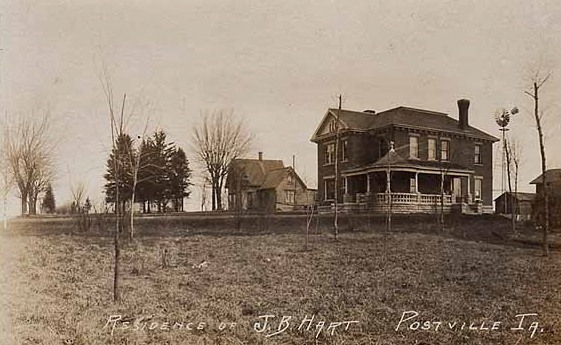 Residence of J.B. Hart, Postville - undated