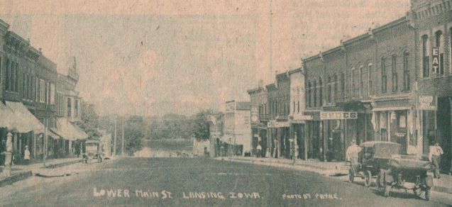 Lower Main St., Lansing in 1917