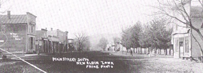 New Albin main street, looking south, undated