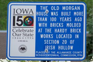 The Old Morgan House, historical marker - photo by Errin Wilker