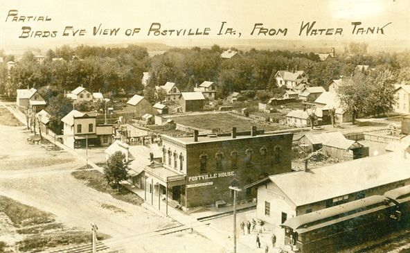 Birds-Eye view of Postville from the water tank