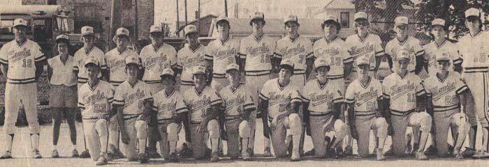 Kee High varsity baseball team, 1982