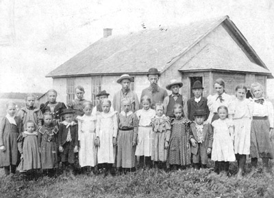Fan School & schoolchildren, undated photo
