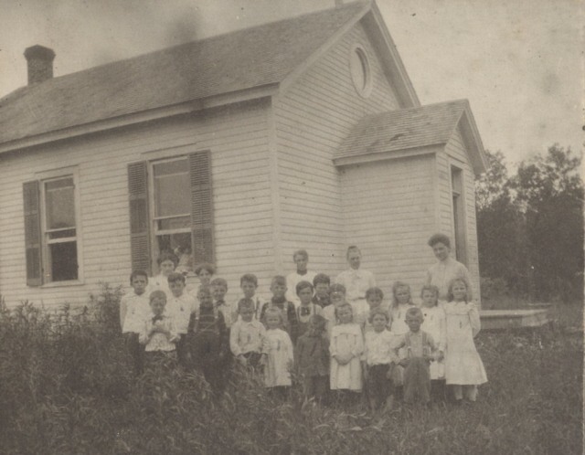 French Creek school & children, undated