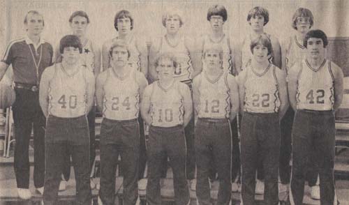 Kee High Varsity basketball team, 1983