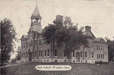 Waukon High School ,1908 - contributed by Gloria Payne