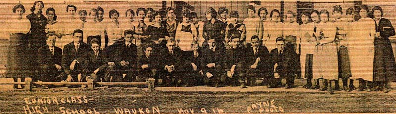 Class of 1918 as Juniors, November 9, 1916