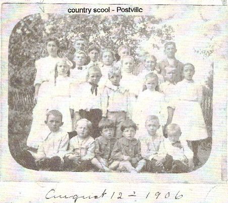 Country school - Postville, August 12, 1906