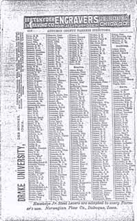 1892 Farmer's Directory Audubon Page 2