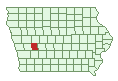 Audubon County - Iowa Map