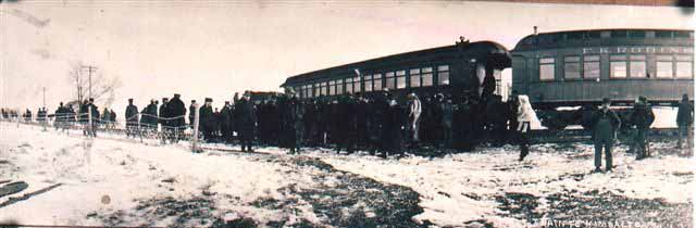 Atlantic Northern Railroad Reaches Kimballton, Iowa 1908 #1