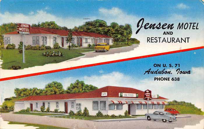 Jensen Motel & Restaurant, Audubon, Iowa