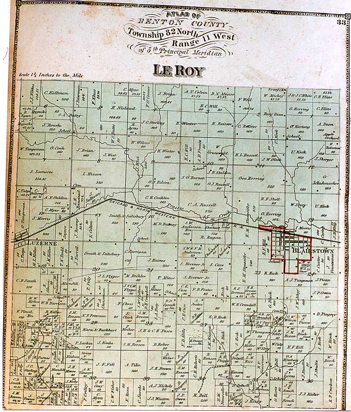 Leroy township map