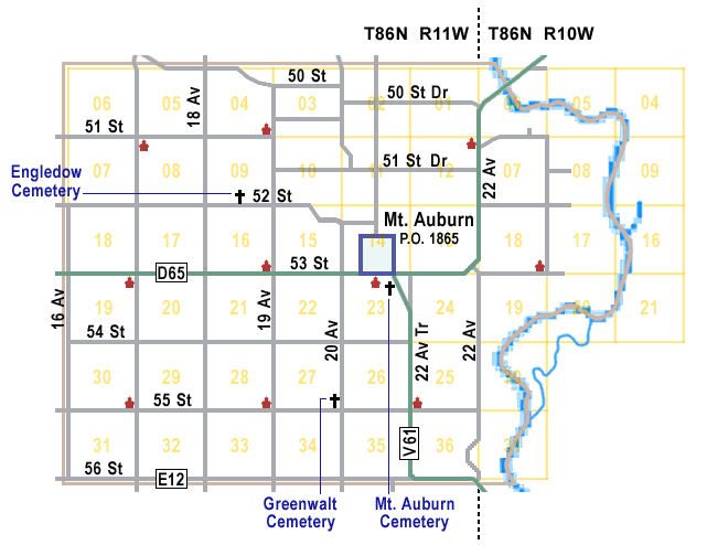 Cedar Township map
