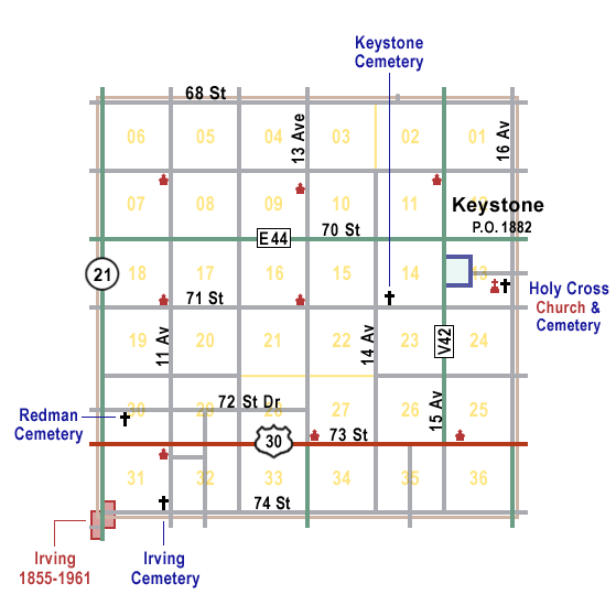 Kane Township map
