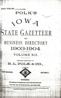 Cover of 1903 - 1904 Iowa State Gazetteer & Business Directory