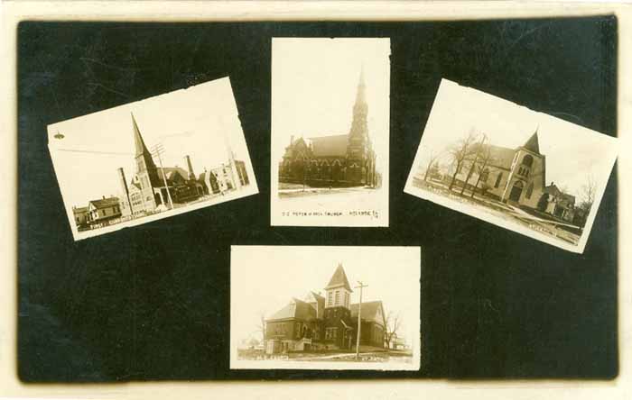 Four Churches, Atlantic, Iowa Methodist, Baptist, Congregational, Catholic
