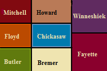 Chickasaw County Map