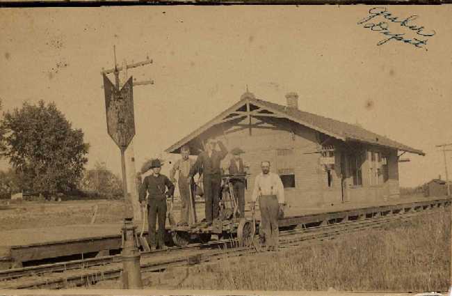 Garber train depot, undated