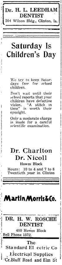 1920 Doctors' advertisements