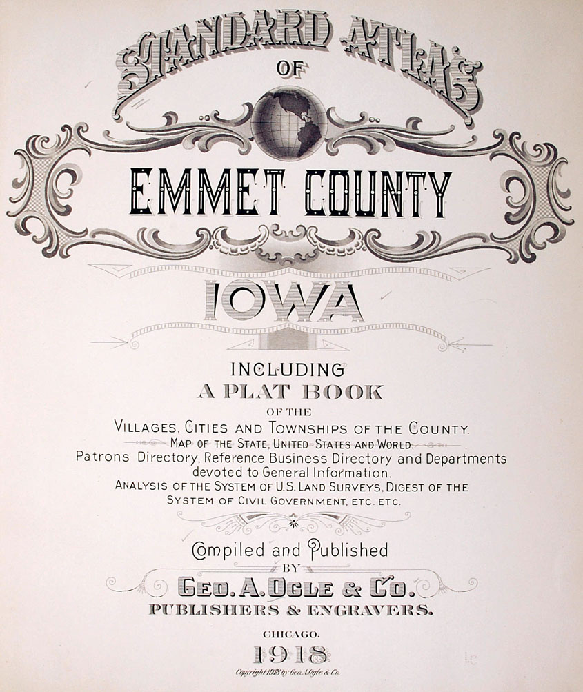 emmet county iowa plat book 1930