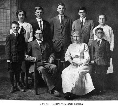 James H. Johnston and family