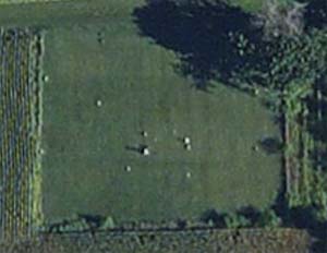 Birds-eye of Towle cemetery - courtesy of Bing maps