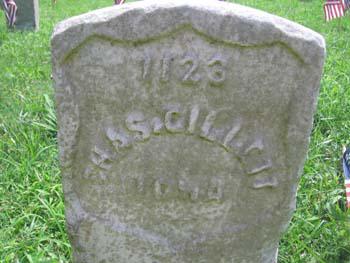 Chas Gillett gravestone, Vicksburg Nat'l Cem. - photo courtesy of Steve  Hanken