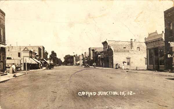 Main Street, Grand Junction, Iowa, 1914