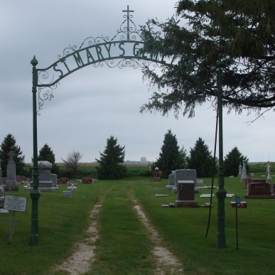 St. Mary's Cemetery entrance, Hamilton Co., Iowa