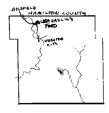 Stagecoach Route 5 Map, Hamilton County, Iowa