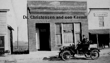 Dr. Christensen & son Kermit, Jewell Junction, Hamilton County, Iowa