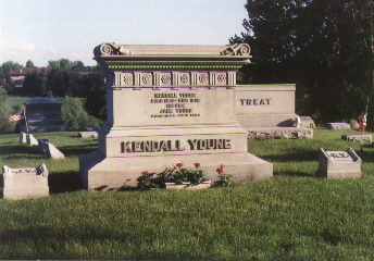 Kendall Young gravestone, Webster City, Hamilton County, Iowa