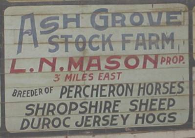 Ash Grove Stock Farm, L. N. Mason, Breeder, Hamilton County, Iowa