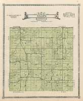 Allen Township Plat Map 1922