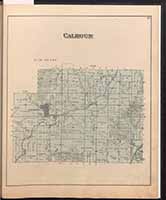 Calhoun Township Map and Plat 1884
