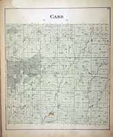 Cass Township Map and Plat 1884