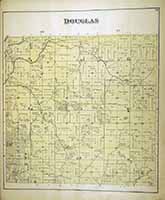 Douglas Township Map and Plat 1884